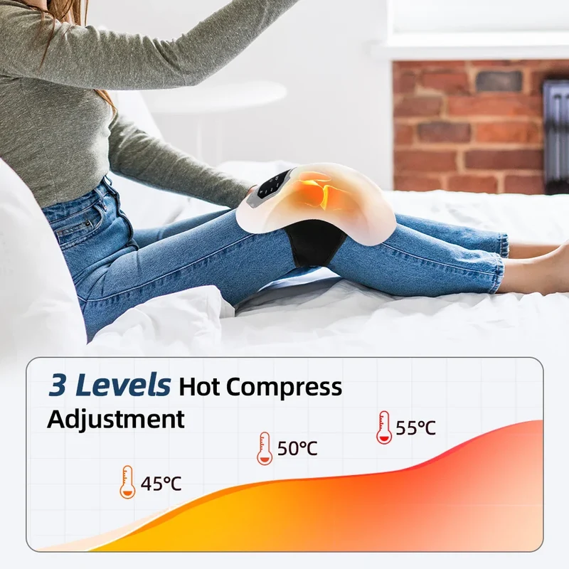 Få Lettet Led Smerte med Smart Knæmassager med Varme & Vibration
