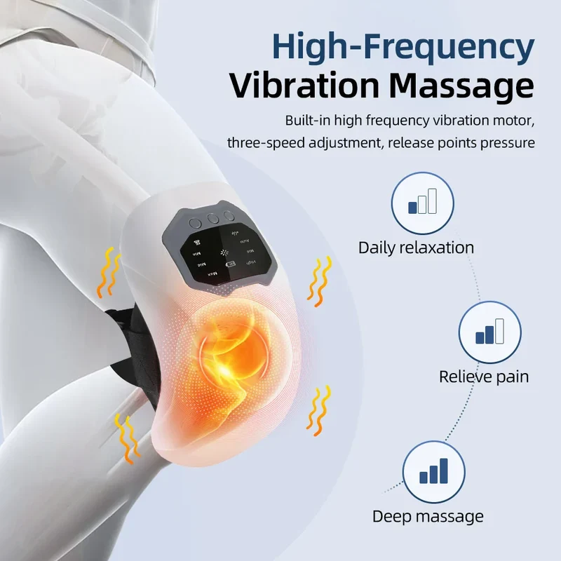 Få Lettet Led Smerte med Smart Knæmassager med Varme & Vibration
