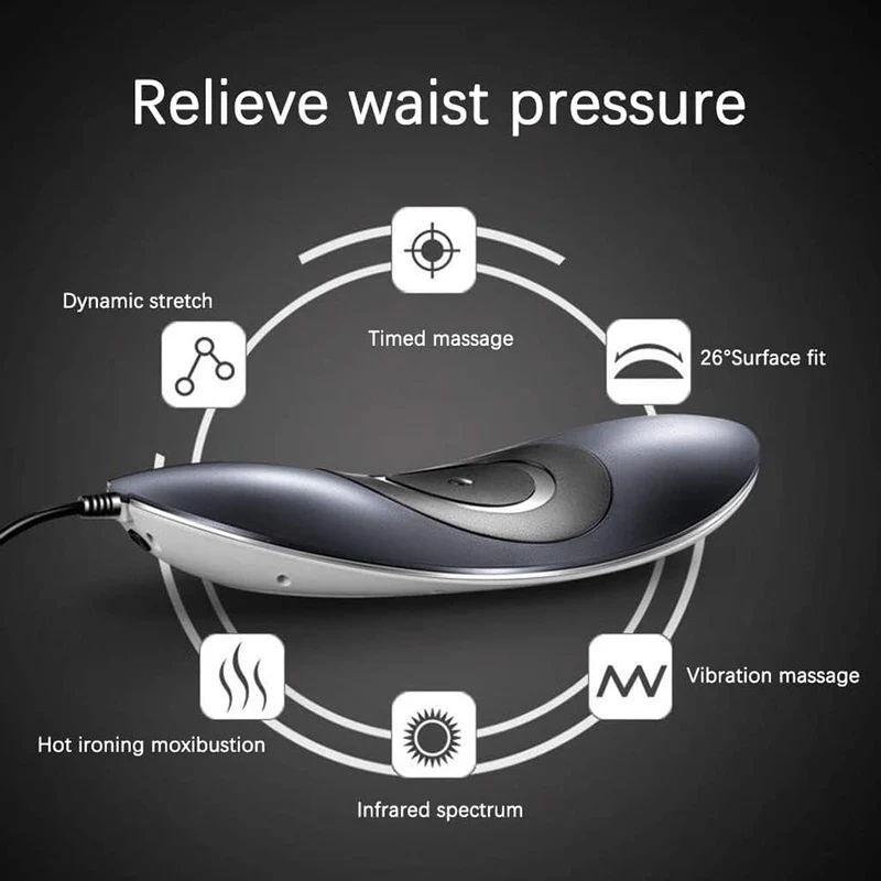 Effektiv Elektrisk Rygmassager med Varme til Smertelindring