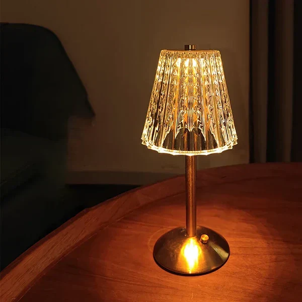 Elegante Trådløs Bordlampe med Justerbart Lys - GlowFusion