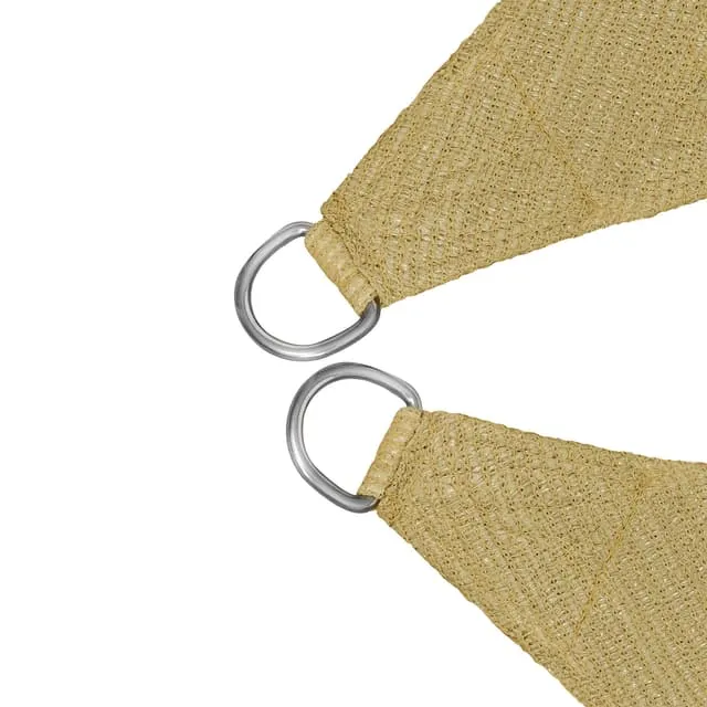 Tectake Sun Shade Sail Square 5 x 5 m Beige