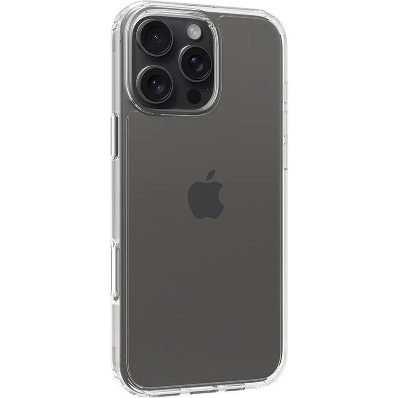 Screenor Bumper Case for Apple iPhone 16 Pro Max. Transparent