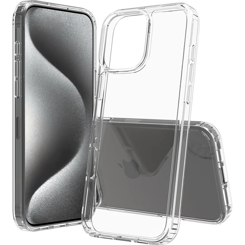 Screenor Bumper Case for Apple iPhone 16 Pro Max. Transparent