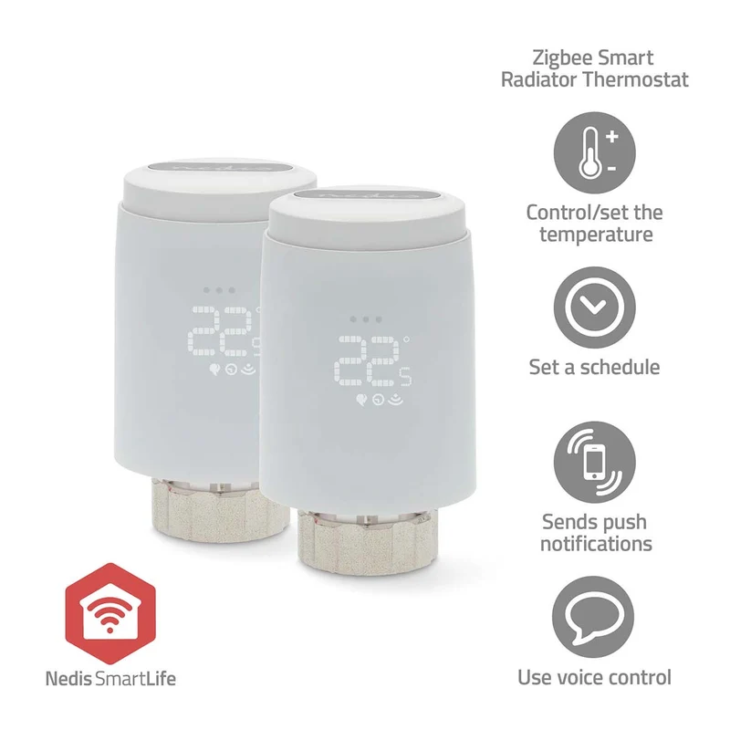 SmartLife Radiatorbediening Zigbee 3.0 - Batterij Gevoed - LED