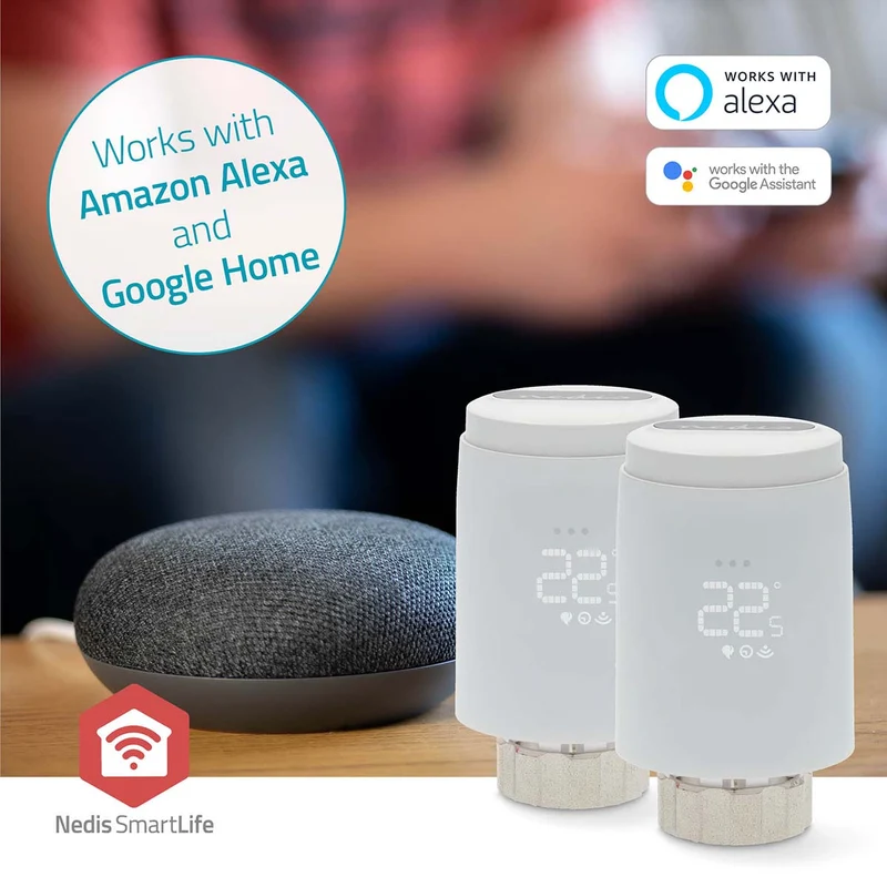 SmartLife Radiatorbediening Zigbee 3.0 - Batterij Gevoed - LED
