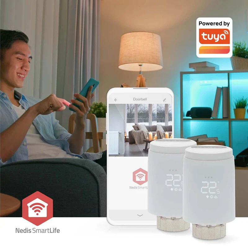 SmartLife Radiatorbediening Zigbee 3.0 - Batterij Gevoed - LED
