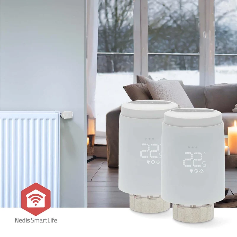 SmartLife Radiatorbediening Zigbee 3.0 - Batterij Gevoed - LED