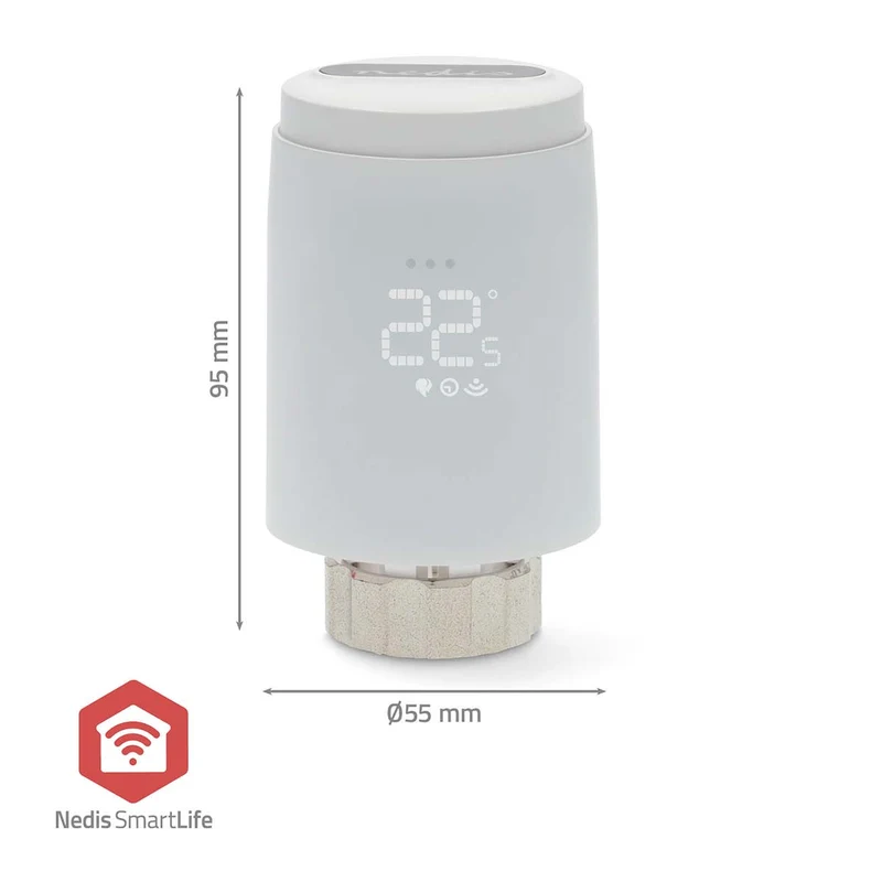 SmartLife Radiatorbediening Zigbee 3.0 - Batterij Gevoed - LED
