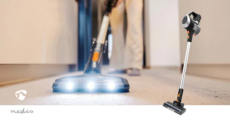 Steelstofzuiger 130W - 25.9 VAC - Gemotoriseerde Borstel met Geïntegreerde Verlichting
