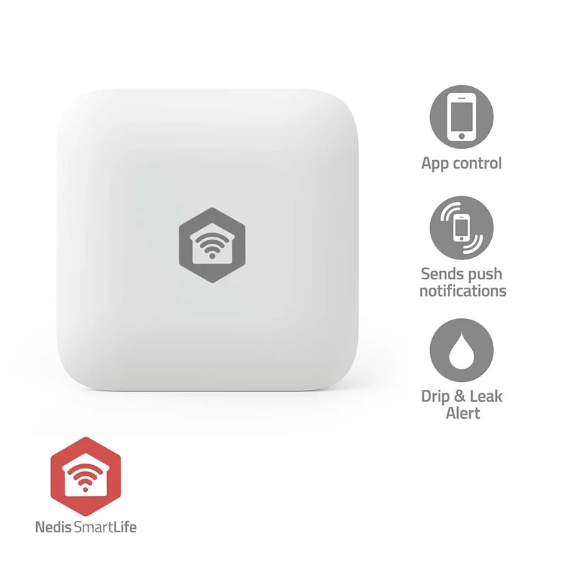 SmartLife Water Detector Zigbee 3.0 - Batterij Gevoed - Max. batterijduur: 12 Maanden