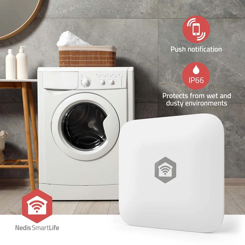 SmartLife Water Detector Zigbee 3.0 - Batterij Gevoed - Max. batterijduur: 12 Maanden