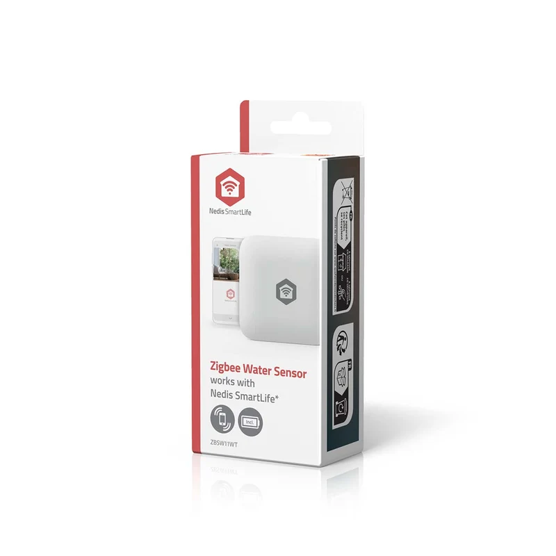 SmartLife Water Detector Zigbee 3.0 - Batterij Gevoed - Max. batterijduur: 12 Maanden