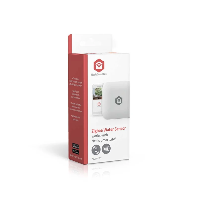 SmartLife Water Detector Zigbee 3.0 - Batterij Gevoed - Max. batterijduur: 12 Maanden