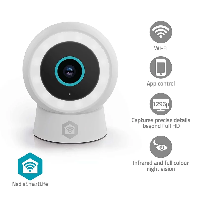 SmartLife Camera voor Buiten Spotlight - 3MP Full HD 1296p - IP65