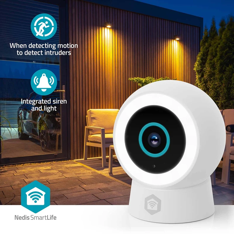 SmartLife Camera voor Buiten Spotlight - 3MP Full HD 1296p - IP65