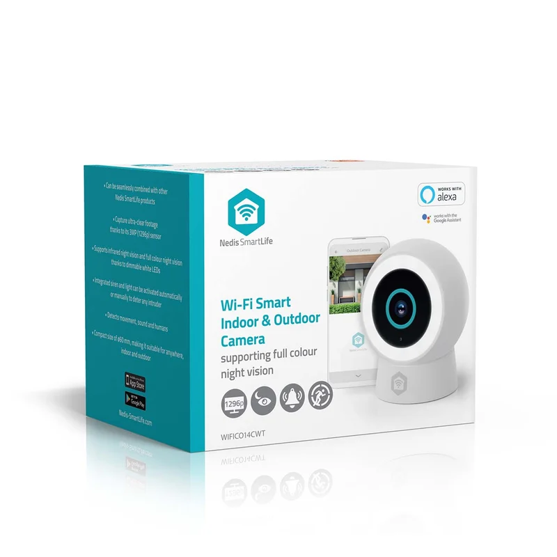 SmartLife Camera voor Buiten Spotlight - 3MP Full HD 1296p - IP65