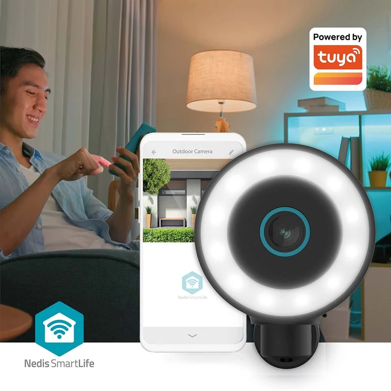 SmartLife Camera voor Buiten Spotlight - 4K / 3840x2160 - IP65