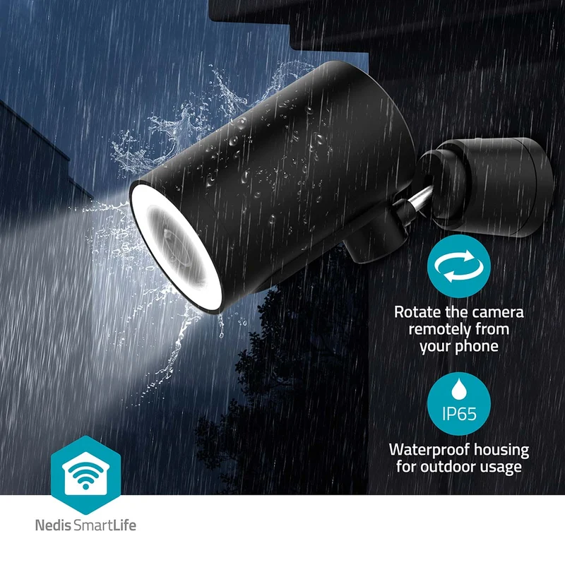 SmartLife Camera voor Buiten Spotlight - 4K / 3840x2160 - IP65