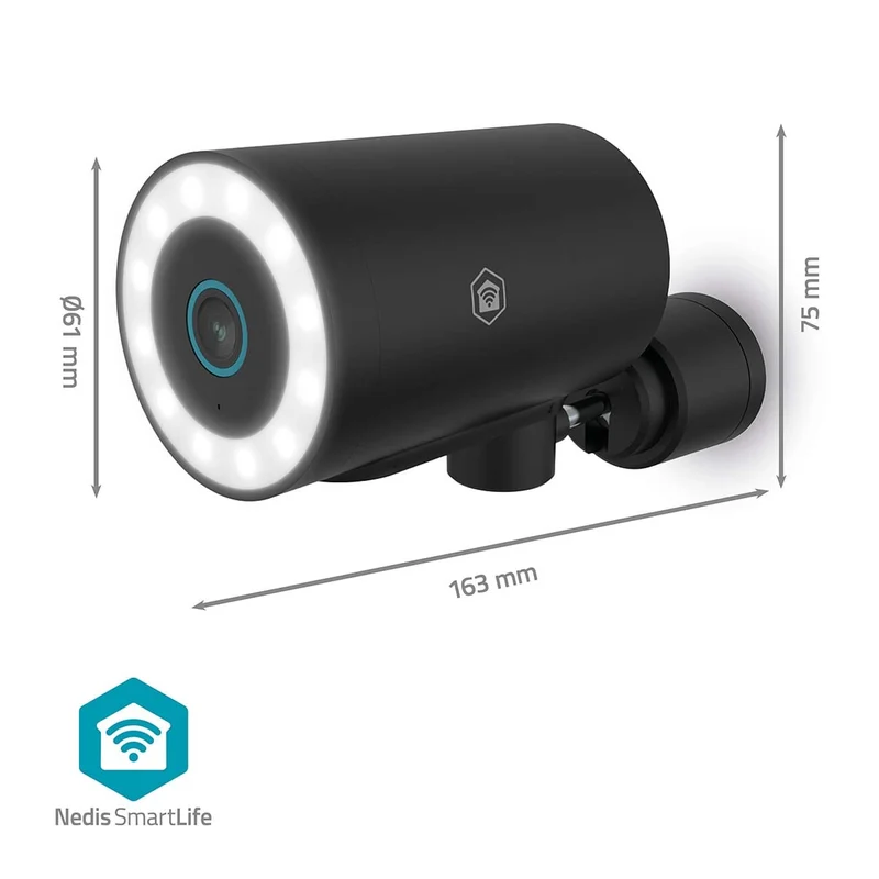 SmartLife Camera voor Buiten Spotlight - 4K / 3840x2160 - IP65