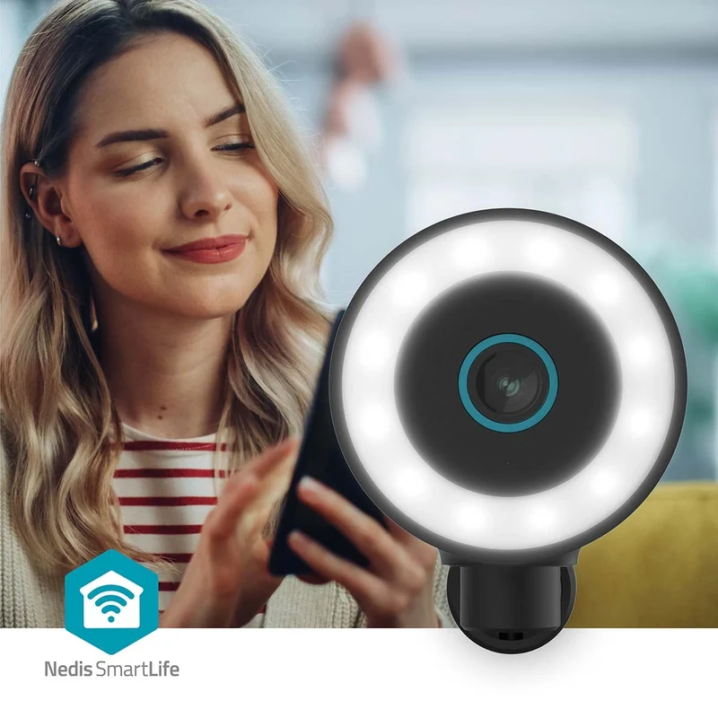 SmartLife Camera voor Buiten Spotlight - 4K / 3840x2160 - IP65