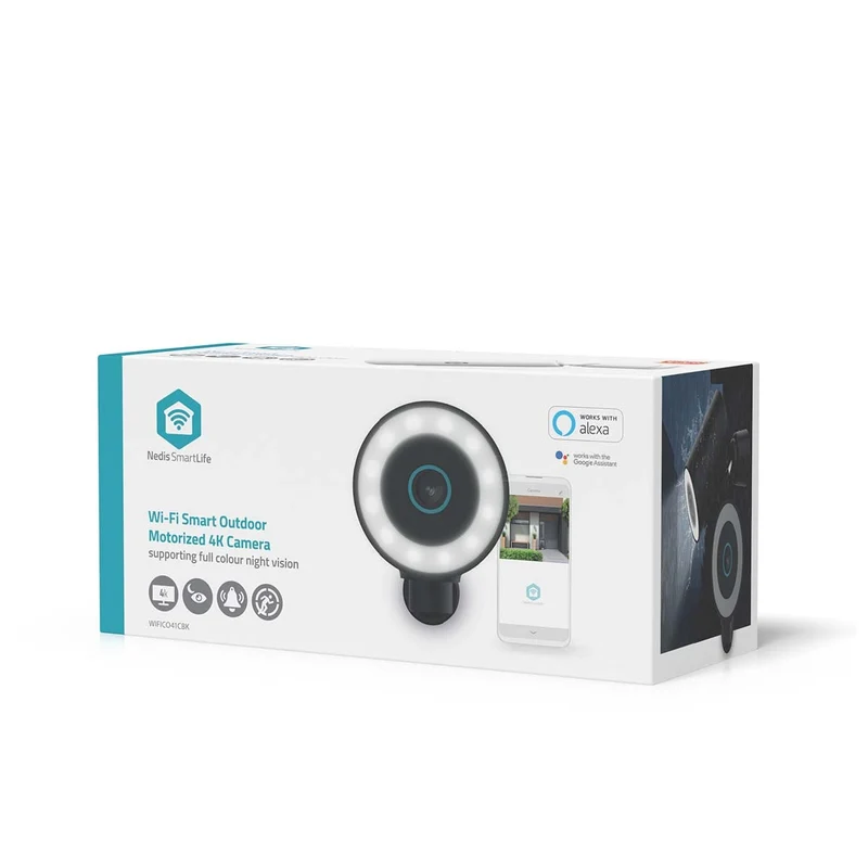 SmartLife Camera voor Buiten Spotlight - 4K / 3840x2160 - IP65