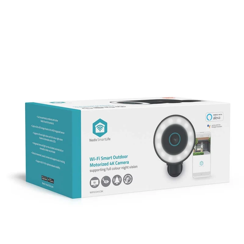 SmartLife Camera voor Buiten Spotlight - 4K / 3840x2160 - IP65