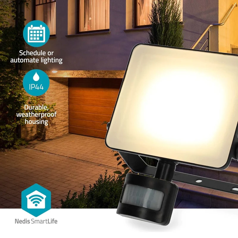 Smartlife Buitenlamp Bewegingssensor - 1620 lm - Wi-Fi