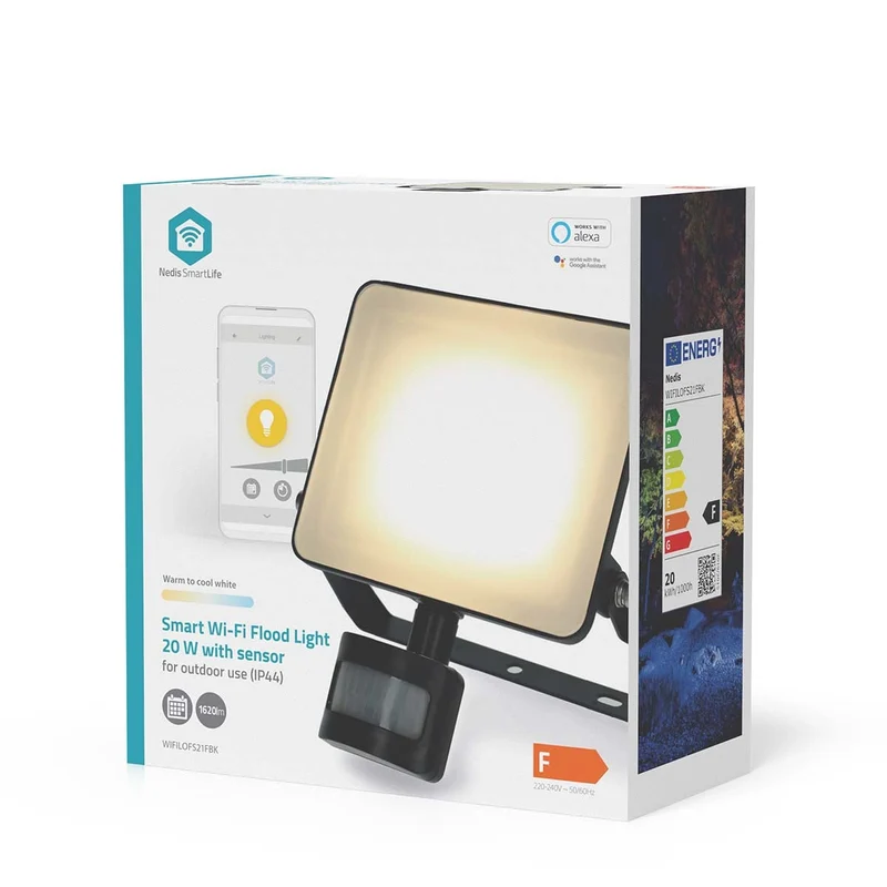 Smartlife Buitenlamp Bewegingssensor - 1620 lm - Wi-Fi
