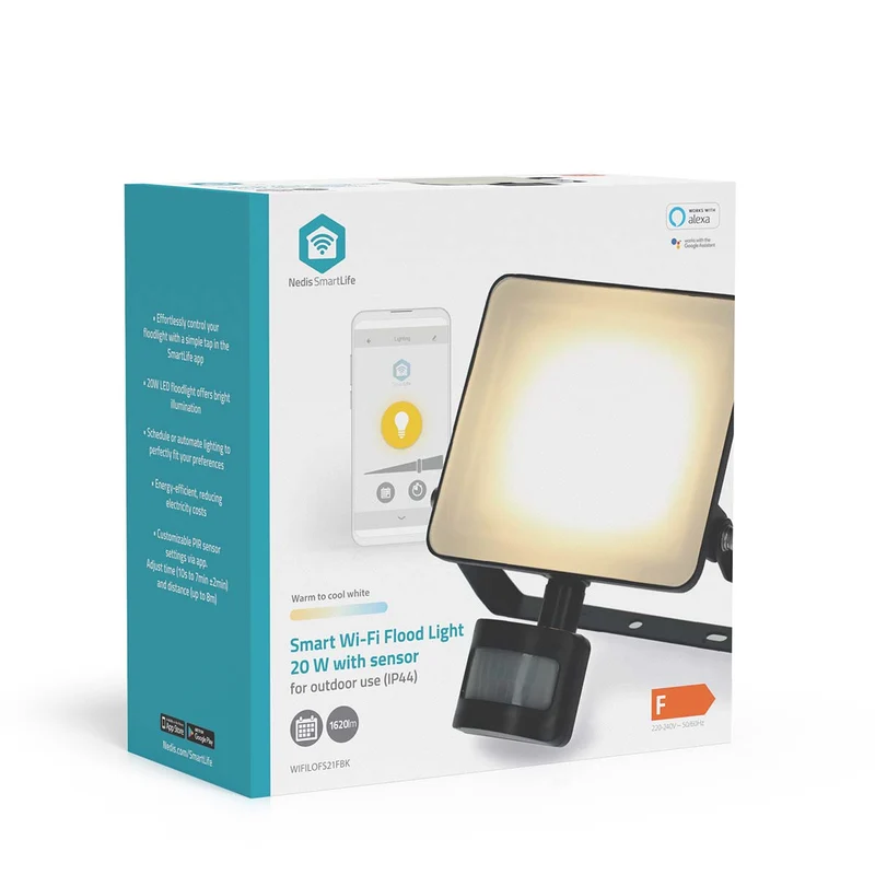 Smartlife Buitenlamp Bewegingssensor - 1620 lm - Wi-Fi