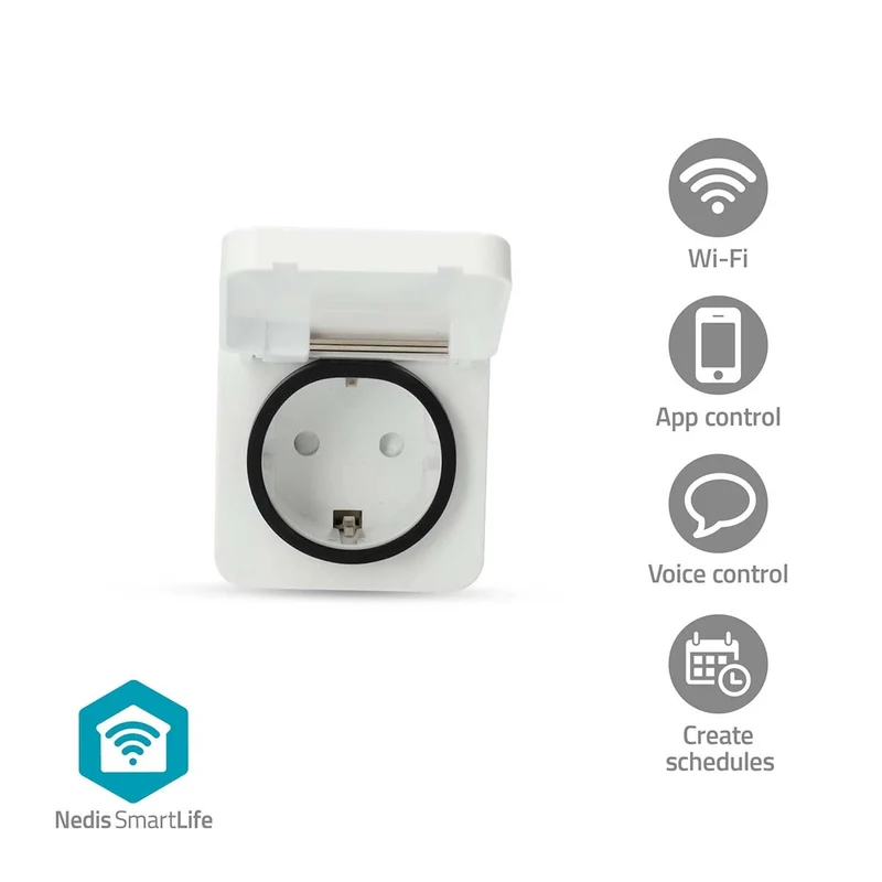 SmartLife Slimme Stekker Wi-Fi - IP44 - Energiemeter