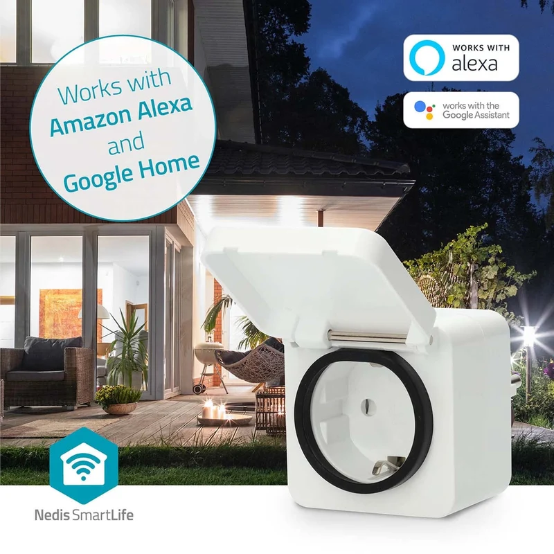 SmartLife Slimme Stekker Wi-Fi - IP44 - Energiemeter