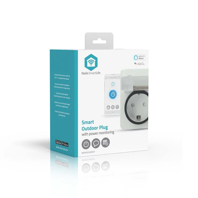 SmartLife Slimme Stekker Wi-Fi - IP44 - Energiemeter