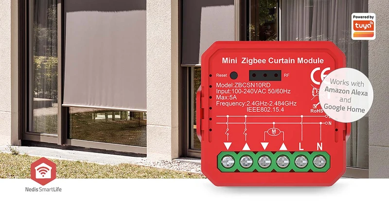 SmartLife inbouwmodule Zigbee 3.0 - Rolluiken/jaloezieën - 1000W