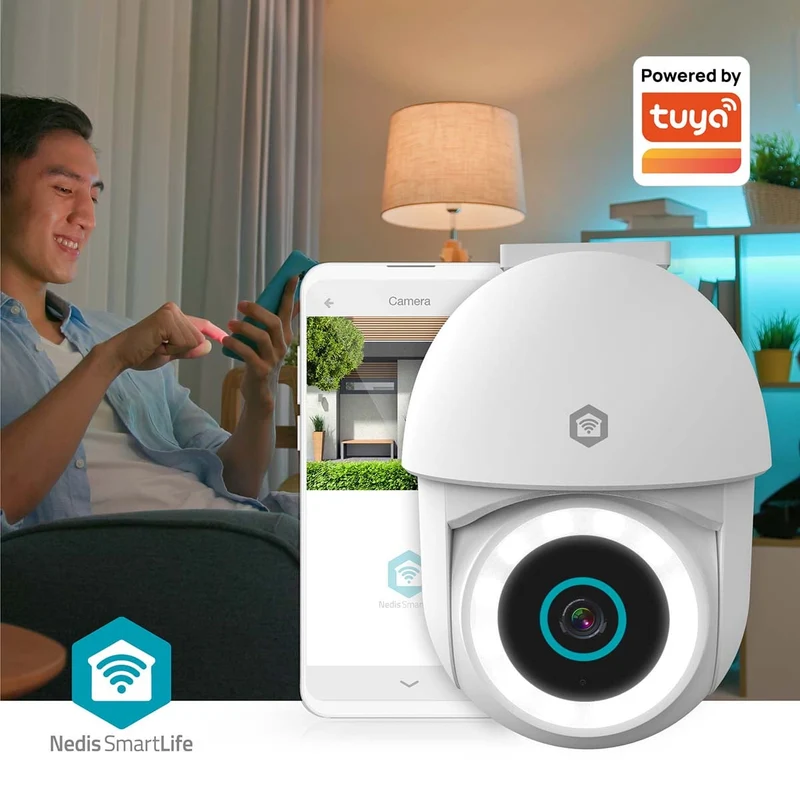 SmartLife Camera voor Buiten Spotlight - 3MP Full HD 1296p - Pan tilt