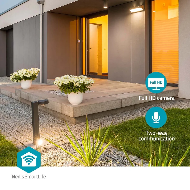 SmartLife Camera voor Buiten Spotlight - 3MP Full HD 1296p - Pan tilt