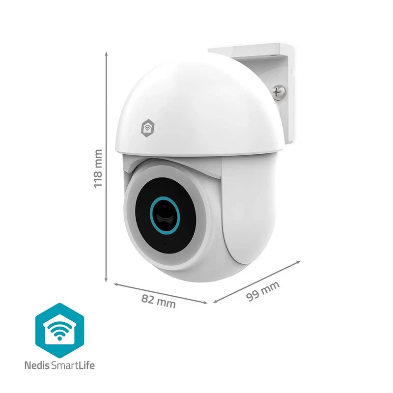 SmartLife Camera voor Buiten Spotlight - 3MP Full HD 1296p - Pan tilt