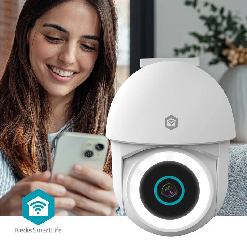 SmartLife Camera voor Buiten Spotlight - 3MP Full HD 1296p - Pan tilt