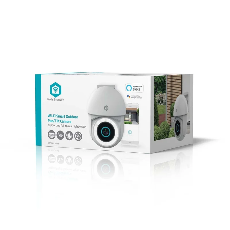 SmartLife Camera voor Buiten Spotlight - 3MP Full HD 1296p - Pan tilt