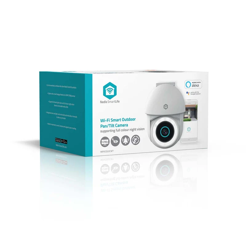 SmartLife Camera voor Buiten Spotlight - 3MP Full HD 1296p - Pan tilt
