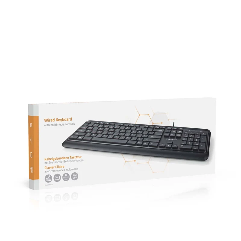 Bedraad Toetsenbord USB-A - Multimedia - QWERTY
