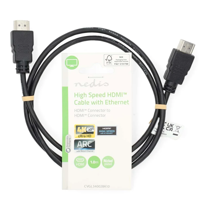 High Speed HDMI™-Kabel met Ethernet HDMI™ Connector - HDMI™ Connector - 4K@30Hz