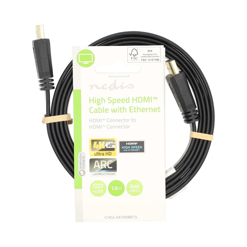 High Speed HDMI™-Kabel met Ethernet HDMI™ Connector - HDMI™ Connector - 4K@30Hz