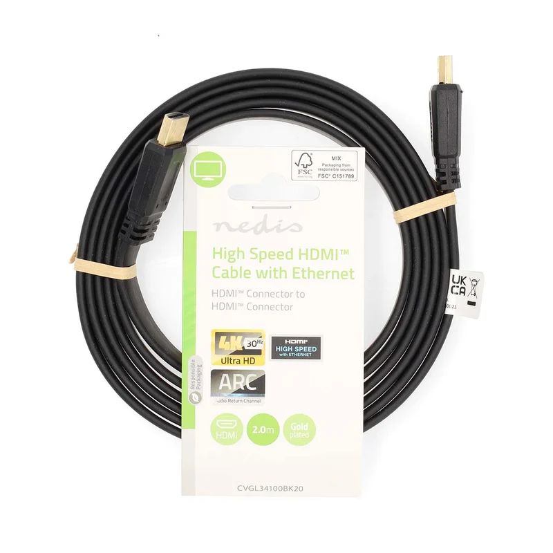 High Speed HDMI™-Kabel met Ethernet HDMI™ Connector - HDMI™ Connector - 4K@30Hz