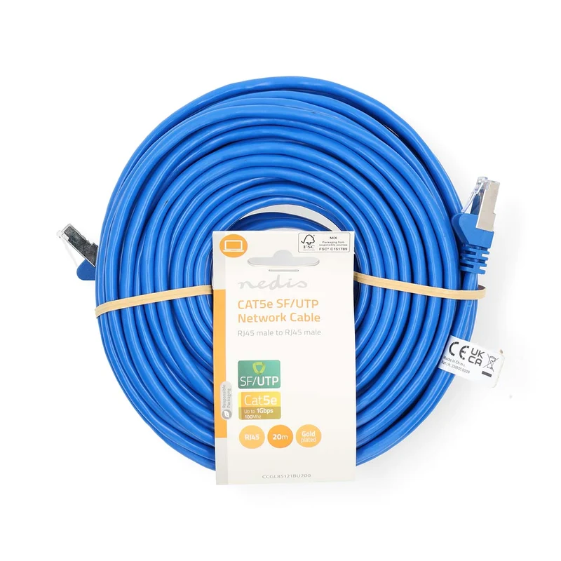 CAT5e Netwerkkabel SF/UTP - RJ45 Male - RJ45 Male