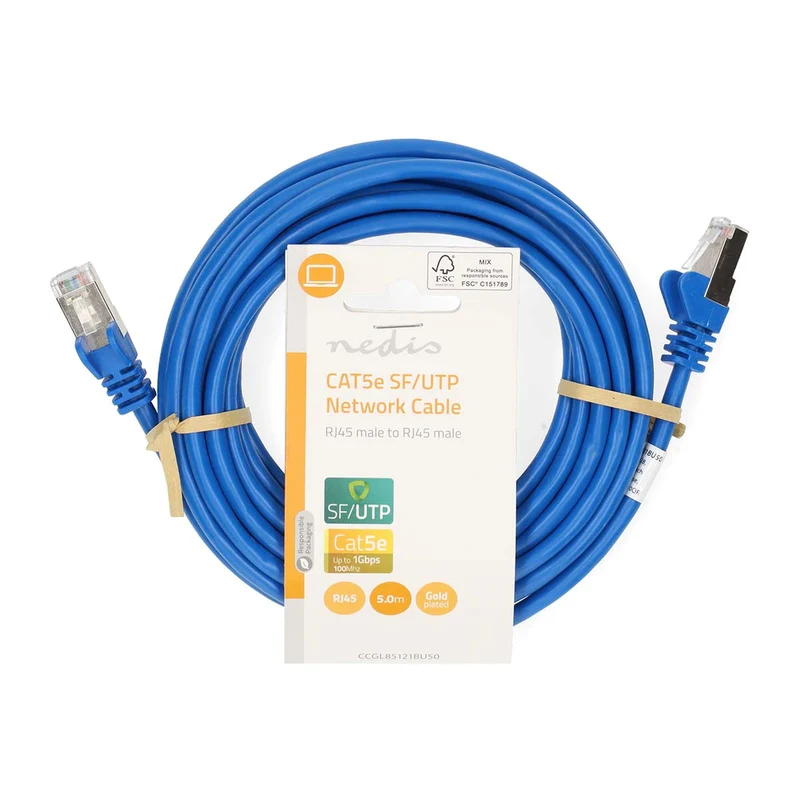 CAT5e Netwerkkabel SF/UTP - RJ45 Male - RJ45 Male