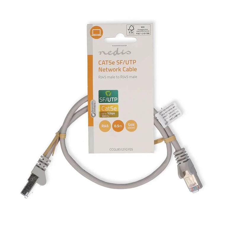 CAT5e Netwerkkabel SF/UTP - RJ45 Male - RJ45 Male