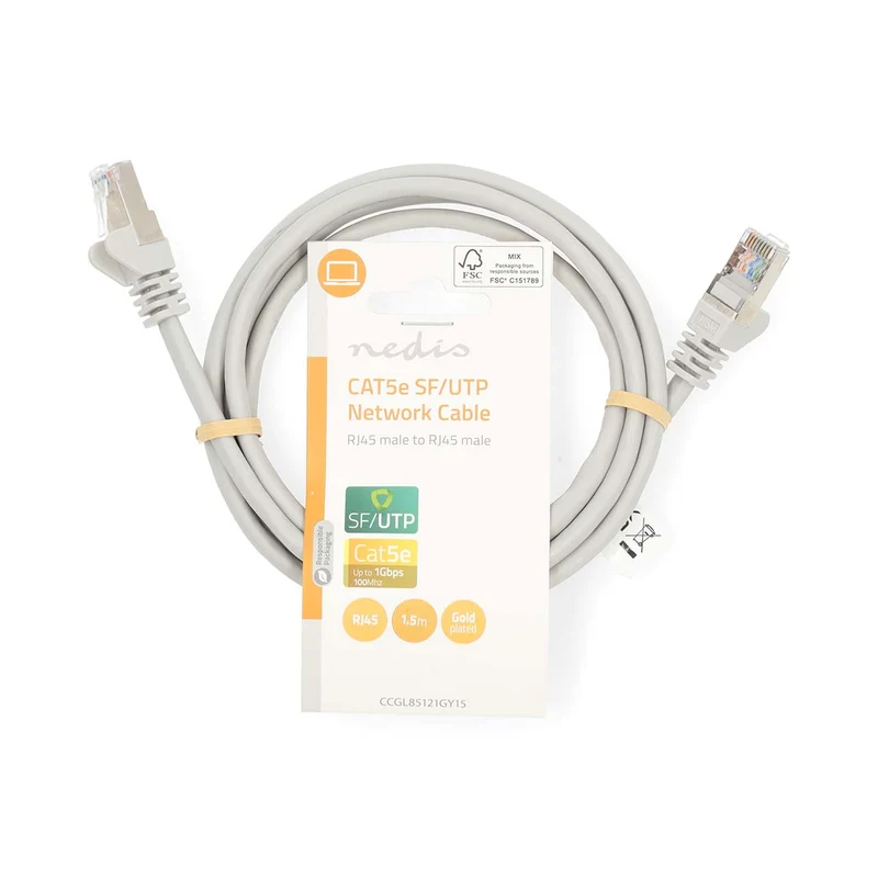 CAT5e Netwerkkabel SF/UTP - RJ45 Male - RJ45 Male