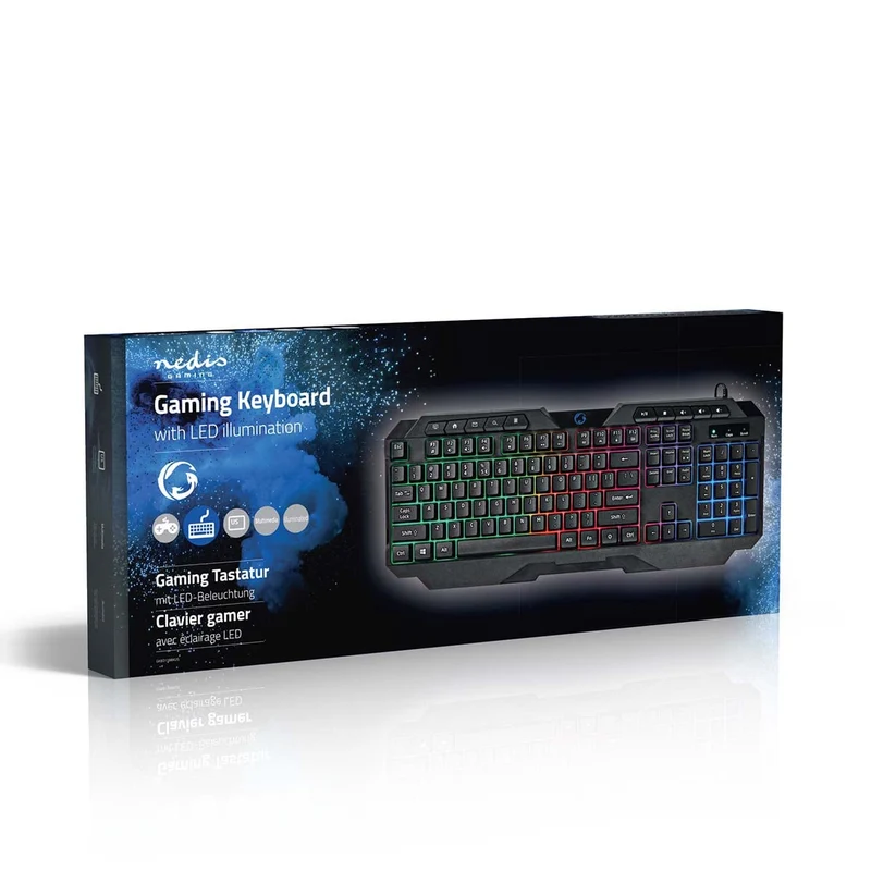 Bedraad Gaming Toetsenbord USB Type-A - Membrane Toetsen - LED