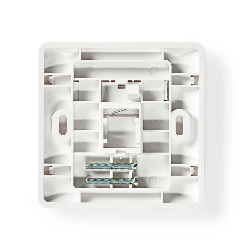 Netwerk Keystone-voorplaat Frontplaat RJ45 - ABS - Wit