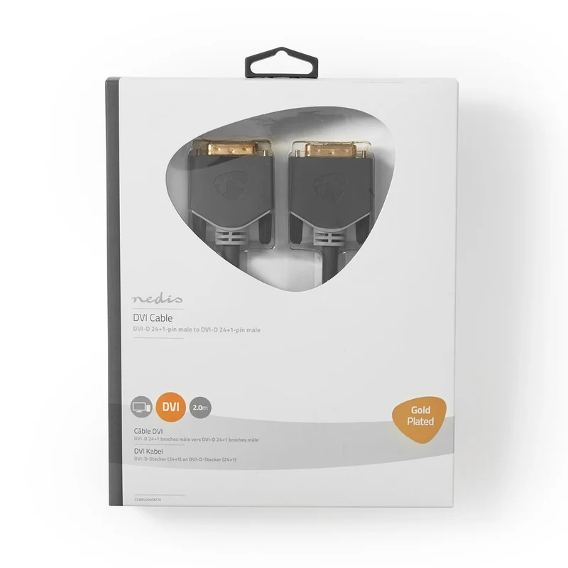 DVI-Kabel DVI-D 24+1-Pins Male - DVI-D 24+1-Pins Male - 2560x1600